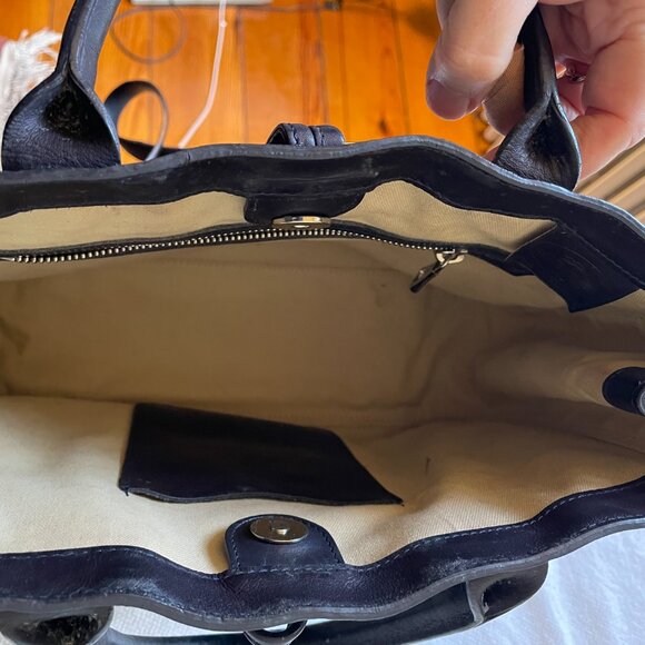 Longchamp Le Roseau Tote Leather Shoulder Bag - Picture 7 of 11